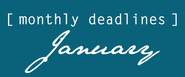 jan deadlines 2016