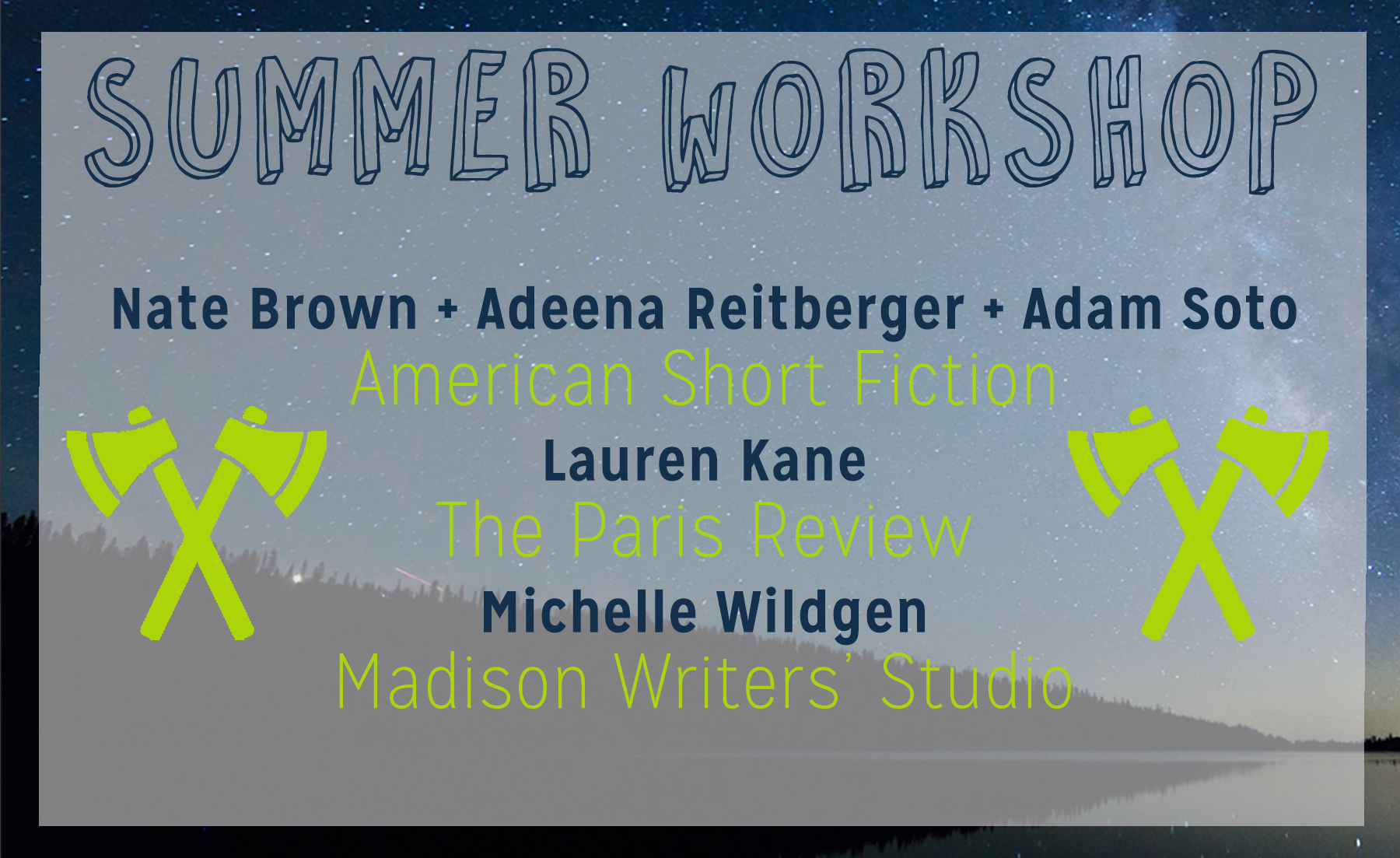The Masters Review 2020 Summer Workshop Editors
