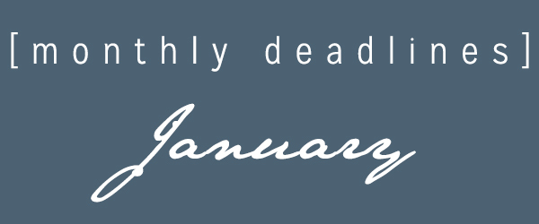 January Deadlines: 10 Prizes and Contests Available This Month