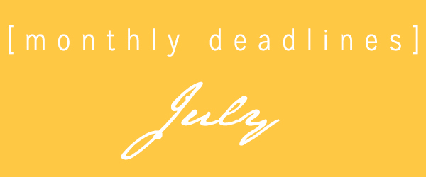 July Deadlines: 11 Contest Deadlines For This Month