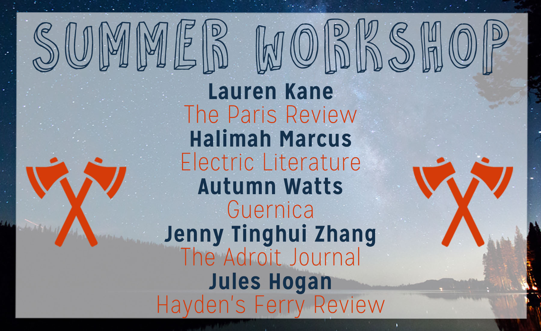 2021 Summer Workshop: Meet the Editors