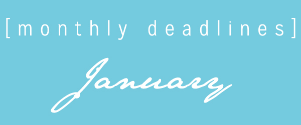 January Deadlines: 10 Prizes with Deadlines This Month