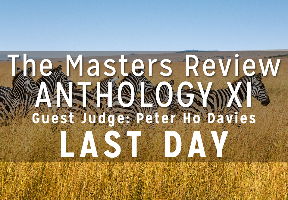 Last Day to Submit to Anthology XI, Guest Judged by Peter Ho Davies!