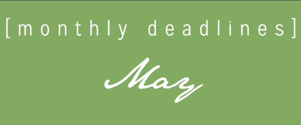 May Deadlines: 11 Literary Contests Ending This Month