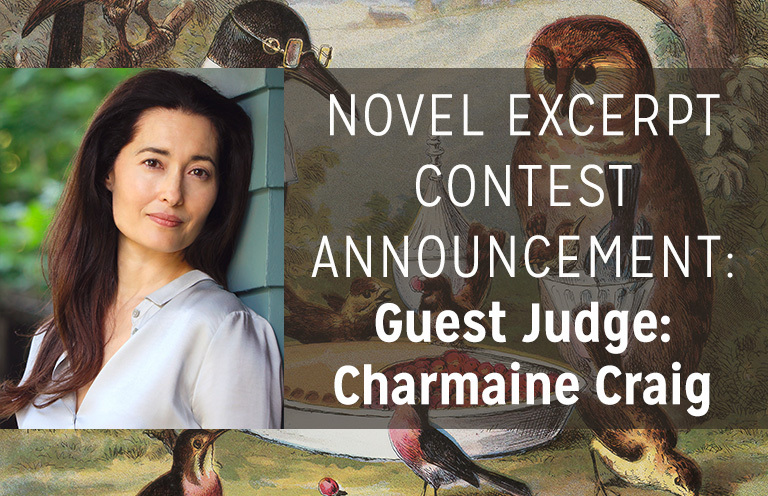 Big News: Charmaine Craig Will Judge the 2022 Novel Excerpt Contest!