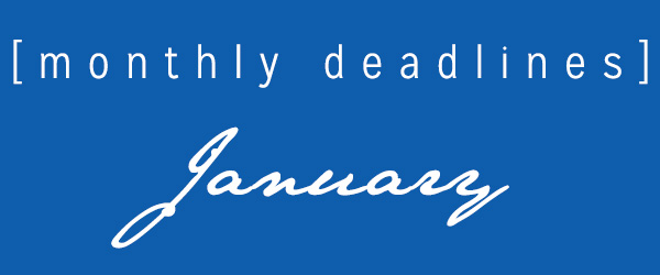 January Deadlines: 10 Contests and Prizes with Deadlines This Month