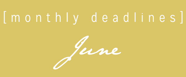 June Deadlines: 11 Deadlines for Contests This Month