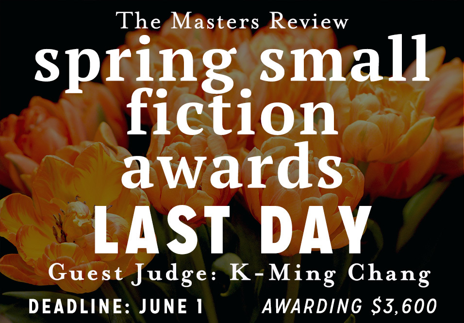 Last Day to Submit: Spring Small Fiction Awards, Judged by K-Ming Chang!