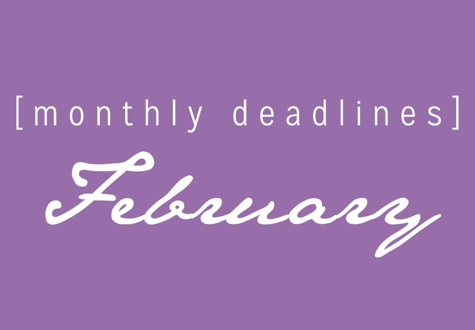 February Deadlines: 9 Prizes Available This Month