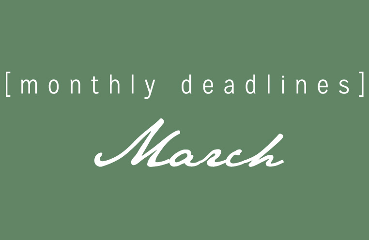 March Deadlines: 12 Contests and Prizes Available This Month