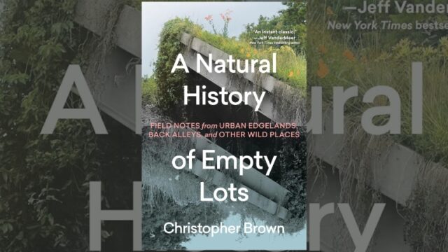 Book Review:  A Natural History of Empty Lots: Field Notes from Urban Edgelands, Back Alleys, and Other Wild Places by Christopher Brown