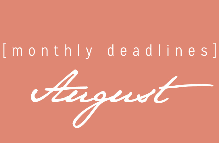August Deadlines: 11 Contests Closing This Month