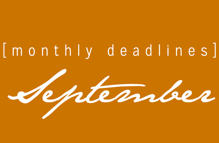 September Deadlines: 12 Prizes Only Available This Month