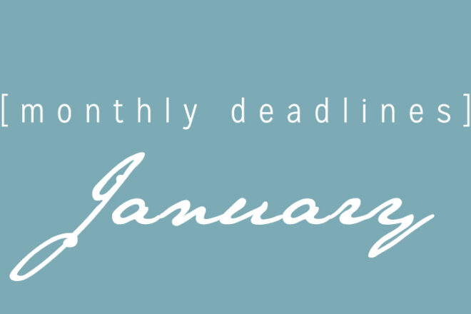 January Deadlines: 13 Contests Going On This Month