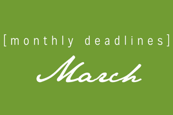 March Deadlines: 11 Opportunities For Contests and Prizes