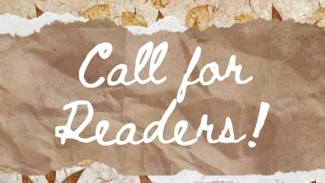 Call for Readers: Summer 2026