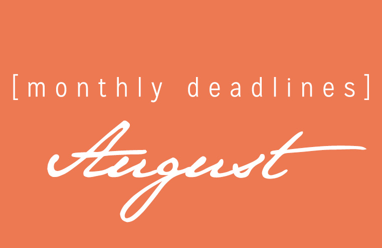 August Deadlines: 11 Prizes Available This Month