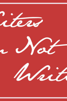 Writers on Not Writing: Shannon Bowring and Mariana Serapicos