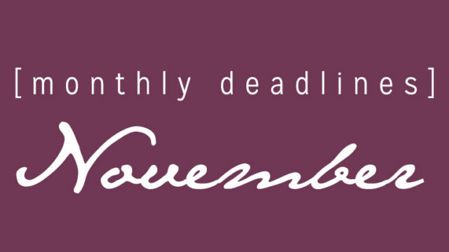 November Deadlines: 12 Competitions to Enter This Month